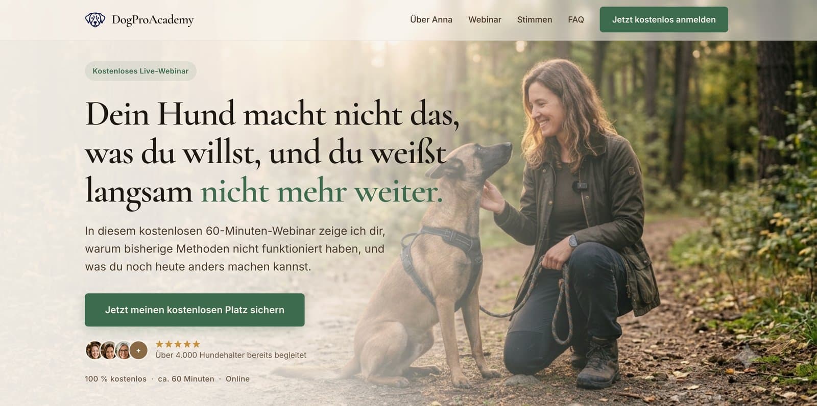 Screenshot von DogPro Academy